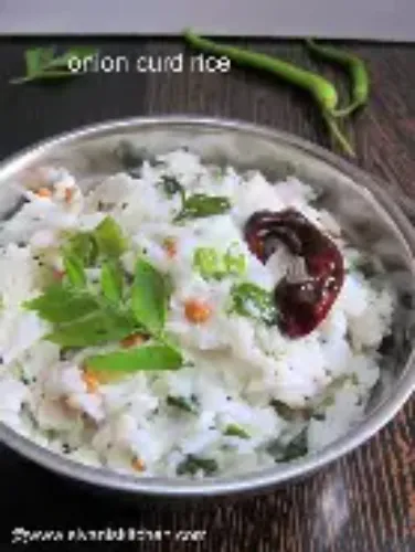 Curd Rice with Small Onion